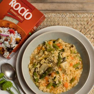 Ver receta Arroz meloso con verduras