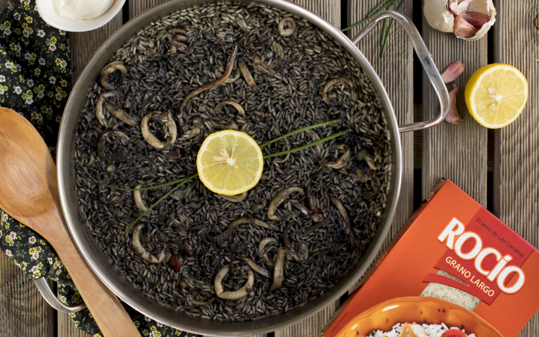 Arroz negro con calamares