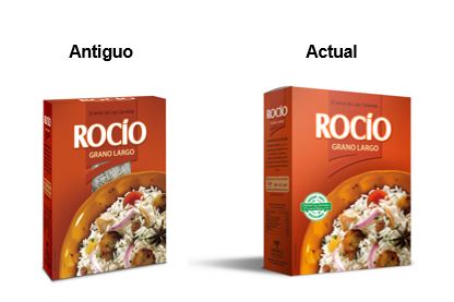 Cambio Envase Arroz Rocío